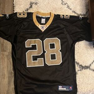 Reebok New Orleans Saints, Mark Ingram Men’s Black and Gold Jersey #28